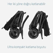 Maxi-Cosi Leona2-Cabriofix I-Size Tek Elle Katlanabilen Ultra Kompakt Çift Yönlü Seyahat Sistem Bebek Arabası Black - 7