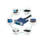 Vga Kablo Monitör Projeksiyon Ekran Görüntü Kablosu 1.5 M - 4