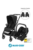 Maxi-Cosi Leona2-Cabriofix I-Size Tek Elle Katlanabilen Ultra Kompakt Çift Yönlü Seyahat Sistem Bebek Arabası Black - 1