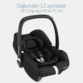Maxi-Cosi Leona2-Cabriofix I-Size Tek Elle Katlanabilen Ultra Kompakt Çift Yönlü Seyahat Sistem Bebek Arabası Black - 8