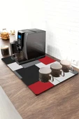 Valerine Life Barista Matı Sıvı Geçirmez Büyük Boy XXL Kahve Barı Espresso Kahve Makinesi Pad 40x90cm 27241225 - 1