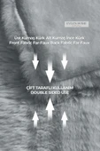 Kürk Yatak Örtüsü Çift Kişilik Dolgulu Peluş Yumuşak Çift Taraflı Yorgan 3 Parça Lory Kahve - 6