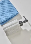 Taş Desenli Seramik Sıvı Sabunluk - Banyo Mutfak Sıvı Sabunluğu - 250 ML, Yuvarlak - 2