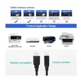 Usb 2.0 Yazıcı Kablosu 3 Mt.Printer Kablo - 4