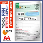 2024/1 YÖKDİL İngilizce FEN BİLİMLERİ ÖSYM Çıkmış Soru Tıpkı Basım Deneme Kitapçığı Türkiye Geneli - 1