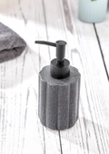 Taş Desenli Seramik Sıvı Sabunluk - Banyo Mutfak Sıvı Sabunluğu - 250 ML, Yuvarlak - 9