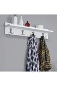 Ferniso Mobilya 80 cm Duvar Askılık Beyaz - 3