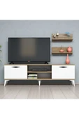 Ferniso Mobilya 160 cm Tv Ünitesi (Raflı) Hud-Beyaz - 1