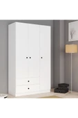Ferniso Mobilya 3 Kapak 2 Çekemceli Gardolop Beyaz - 1