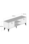 Ferniso Mobilya138 cm Tv Ünitesi Çam - 4