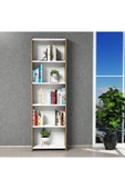 Ferniso Mobilya 5 Bölmeli Kitaplık Hud-Beyaz - 2