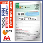 2023/2 YÖKDİL İngilizce FEN BİLİMLERİ ÖSYM Çıkmış Soru Tıpkı Basım Deneme Kitapçığı Türkiye Geneli - 1