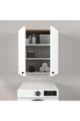 Ferniso Mobilya Banyo Dolabı 2 Kapaklı Beyaz-Ceviz - 3