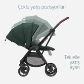 Maxi-Cosi Leona2-Cabriofix I-Size Tek Elle Katlanabilen Ultra Kompakt Çift Yönlü Seyahat Sistem Bebek Arabası Green - 5