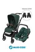 Maxi-Cosi Leona2-Cabriofix I-Size Tek Elle Katlanabilen Ultra Kompakt Çift Yönlü Seyahat Sistem Bebek Arabası Green - 1