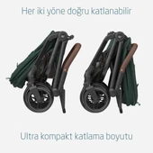 Maxi-Cosi Leona2-Cabriofix I-Size Tek Elle Katlanabilen Ultra Kompakt Çift Yönlü Seyahat Sistem Bebek Arabası Green - 7