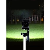 Mini 30 Ledli  Mıknatıslı Anahtarlık Flash Kamp Lambası Askılı Kapak Açacaklı Şarjlı Fener - 2