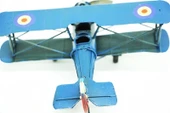 Dekoratif Metal Uçak Çift Kanatlı - 4