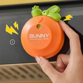 Turuncu Tavşan Mıknatıslı  Mekanik Zamanlayıcı Çocuk Timer Alarm - 2