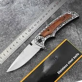 Dövme Çelik Işlemeli Ahşap Kabze Avcı Komando Çakı - Efsane Çakı - 2