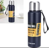 Perlotus 304 L Çelik 750 ml Vakumlu Lacivert Kamp ve Piknik Termosu - 2