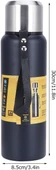 Perlotus 304 L Çelik 750 ml Vakumlu Lacivert Kamp ve Piknik Termosu - 5