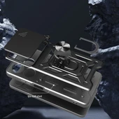 Galaxy S25 Ultra Kılıf Magsafe Şarj Özellikli Şeffaf Sert PC Embos Kapak - 10