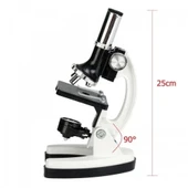 Mikroskop Taşınabilir Set 28 Parça Eğitim Mikroskop Kiti 300x 600x Ve 1200x Çocuklara - 6