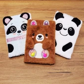 Panda Tasarımlı Peluş Defter - 1