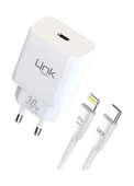 Link Tech C214 30 W Lightning Kablolu Hızlı Şarj Aleti - 3