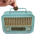Dekoratif Metal Radyo Kumbara - 7