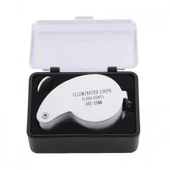 Mini 40x25mm Takı Büyüteç, Cep Büyüteç, Teftiş, Elmas Pullar, Madeni Kontrol Lup Mg21011 - 6
