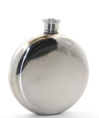 Paslanmaz Çelik Yuvarlak 5 Oz Tekli Matara Alk2676 - 1