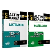 Altın Karma TYT Matematik Deneme ve AYT Matematik Deneme 2 Kitap Set - 1