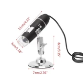 1600x Usb Dijital Mikroskop Kamera Endoskop 8led Büyüteç Metal Standı - 4