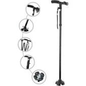 Hareketli Led Işıklı Katlanır Baston - 1