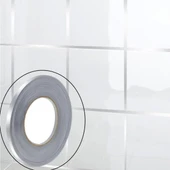 0.5 Cm Kalınlık Gümüş Fayans Arası Şerit Bandı 50 Metre Banyo Derz Dekor Bandı - 2