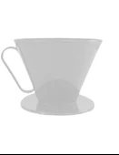 V60 Dripper Filtre Kahve Demleme Aparatı - Beyaz - 1