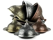 Osmanlı Motifli Lokumluk Büyük - Gümüş - 4