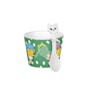 Cupice Kaşıklı Dondurma Ve Puding Kabı 2 Adet - 5