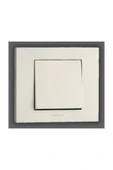 Ovivo - Grano Anahtar Mekanizma+Çerçeve (Beyaz)  600-0002XX-200 - 1