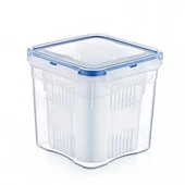 1.3 Lt Klipsli Kapaklı Zeytinlik -zeytin Turşu Saklama Yıkama Kabı thumbnail 2