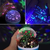 Starmaster Klc-03 3 X Kalem Pilli + 5 Volt Yıldız Yansıtmalı Küre Tip Gece Lambası - 1