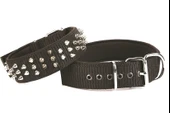 Doggie Konfor El Yapımı Çivili Köpek Boyun Tasması 5x55-65cm Siyah - 1