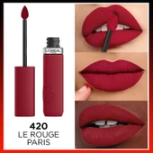 L'Oréal Paris Infaillible Matte Resistance Likit Mat Ruj - 420 Le Rouge Paris - 2