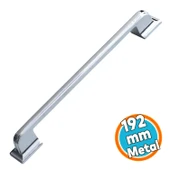 Metal Mutfak Mobilya Çekmece Mutfak Dolap Dolabı Kulpları Kapak Kulbu Kulpu 192 Mm Krom - 1
