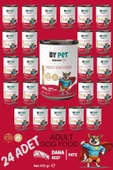 BYPET Yetişkin Köpekler İçin Dana Etli Konserve Yaş Mama 415 gr x 24 Adet - 1