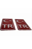 Krom Plakalık Standart+plaka Tr Bayrak Yapışma Aluminyum - 2