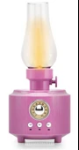 Hadron C210 Pembe Bluetooth Nostalji Gaz Lambası Speaker100-100-200MM - 1