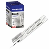Pensan Tükenmez Kalem Üçgen Siyah 0,5 MM 50 Li 2305 - 1